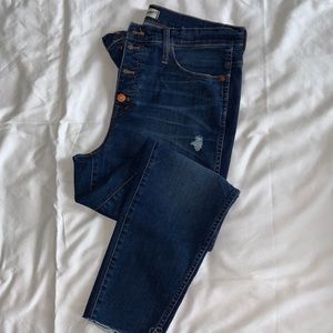 Madewell button-zip skinny jeans